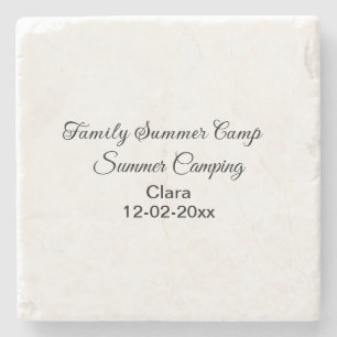 Porta-copo De Pedra Nome de adição personalizado de férias de acampame