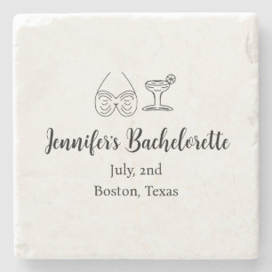 Porta-copo De Pedra Nome do festa de solteira do coquetel de vidro Bik