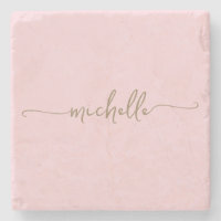 Nome do Monograma do Script Dourado de Caligrafia 