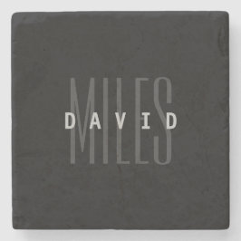 Porta-copo De Pedra Nome e sobrenome Moderno Sobreposto