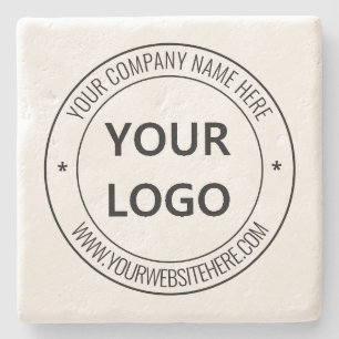 Porta-copo De Pedra Nome personalizado do logotipo comercial Site Port