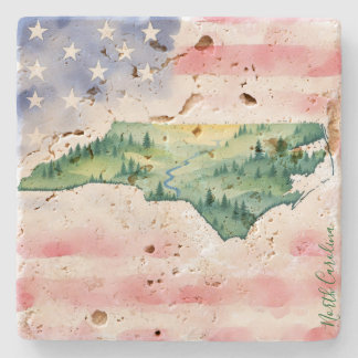 Porta-copo De Pedra North Carolina Stone Coaster 