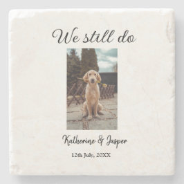 Porta-copo De Pedra Nós ainda fazemos casal de casamento com o nome da