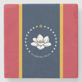 Porta-copo De Pedra Nova bandeira do Mississípi