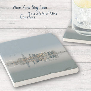 Porta-copo De Pedra Nova Iorque Manhattan Skyline