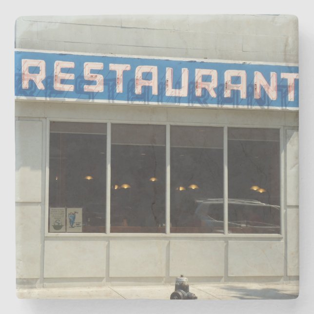 Porta-copo De Pedra Nova Iorque, Restaurante NY (Frente)