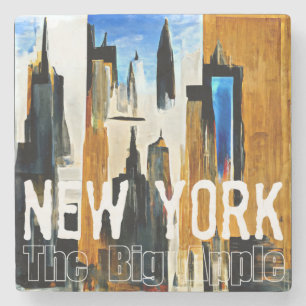Porta-copo De Pedra Nova York O Grande Abstrato de Pintar T-Shirt