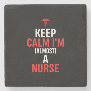 Porta-copo De Pedra Nurse Gift   Keep Calm I Am A Nurse