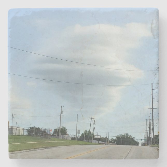 Porta-copo De Pedra Nuvem de Twister (Frente)