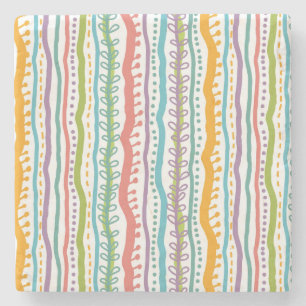 Porta-copo De Pedra O abstrato listra o teste padrão vertical