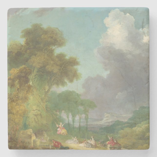 Porta-copo De Pedra O balanço por Jean-Honore Fragonard (Frente)