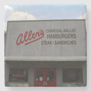 Porta-copo De Pedra O bar de Allen, porta copos de mármore de Atenas,