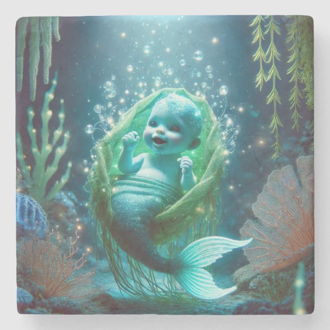 Porta-copo De Pedra O bebê brilhante merchild (Frente)