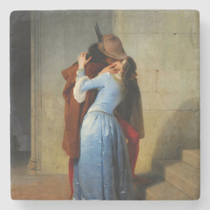 Porta-copo De Pedra O Beijo Francesco Hayez