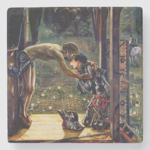 Porta-copo De Pedra O Cavaleiro Misericordioso por Edward Burne-Jones