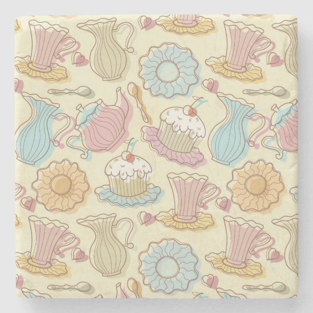 Porta-copo De Pedra O desenho da mão torna côncavas silhuetas (Frente)