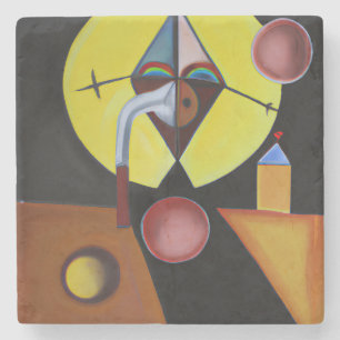 Porta-copo De Pedra O Doutor da Peste - Pintura a Óleo