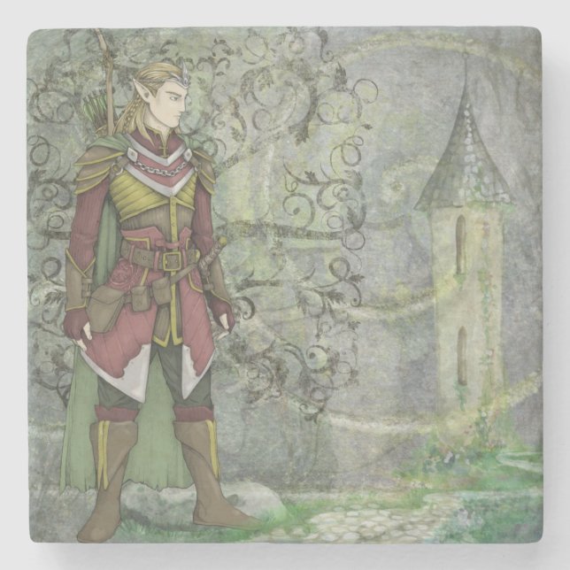 Porta-copo De Pedra O Elven Wanderer volta (Frente)