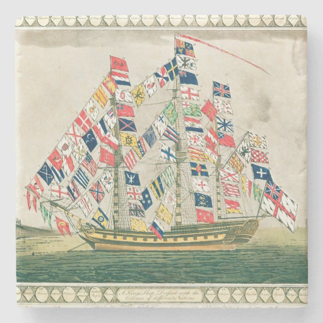 Porta-copo De Pedra O Envio de um rei (Frente)