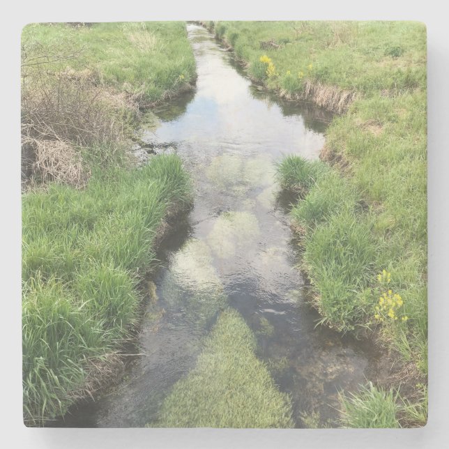 Porta-copo De Pedra O Fluxo de Fluxo (Frente)