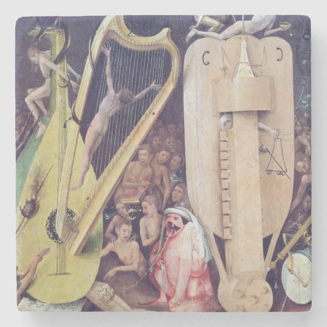 Porta-copo De Pedra O jardim dos prazeres terrestres 2 (Frente)