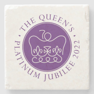 Porta-copo De Pedra O Jubileu Platinum da Rainha