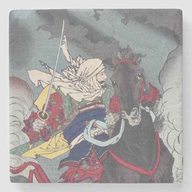 Porta-copo De Pedra O Kenshin de Tsukioka Yoshitoshi (Frente)