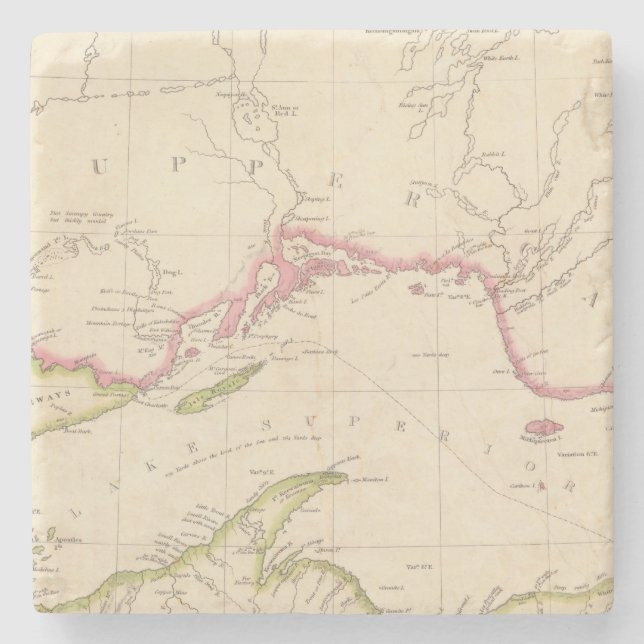 Porta-copo De Pedra O Lago Superior (Frente)