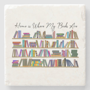 Porta-copo De Pedra O lar é onde meu coração está