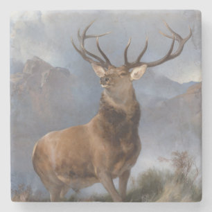 Porta-copo De Pedra O Monarca da Glen (Wild Stag) (por Landseer)