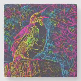 Porta-copo De Pedra O pássaro Solitário 3