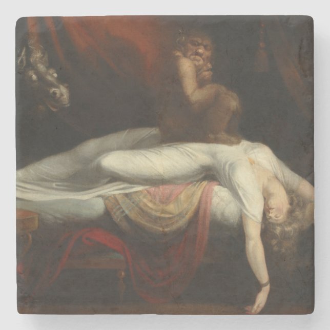 Porta-copo De Pedra O Pesadelo (de Henry Fuseli) (Frente)