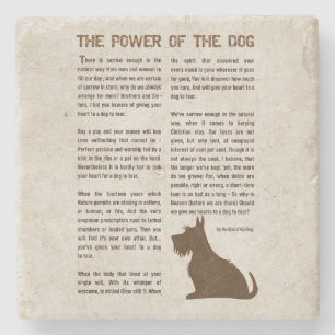 Porta-copo De Pedra O Poder do Cão Poema - Rudyard Kipling