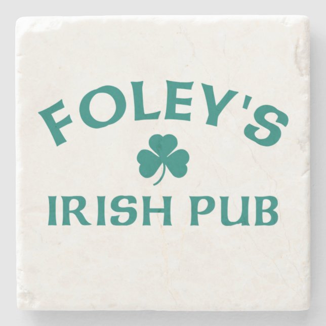 Porta-copo De Pedra O Pub Irlandês de Foley (Frente)