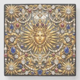 Porta-copo De Pedra O Rei Sol Versalhes francês ornamentado