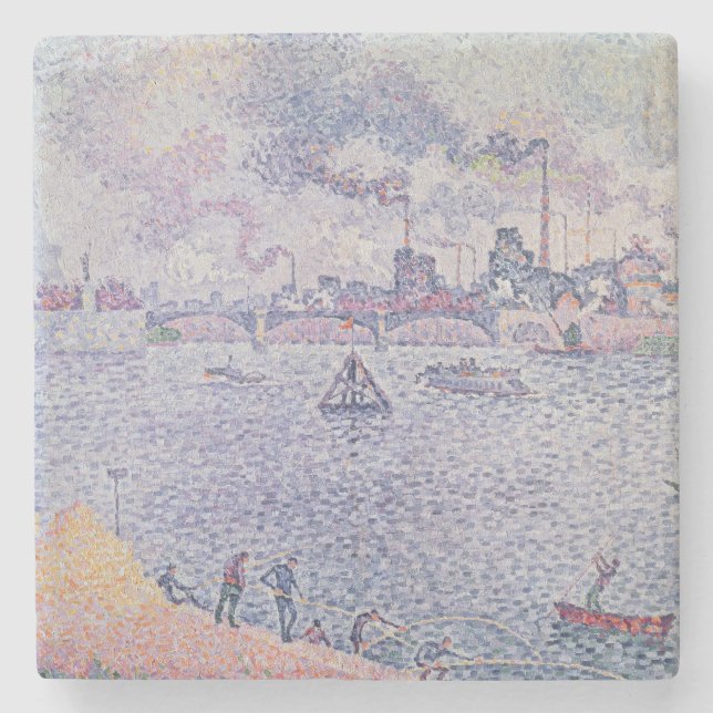 Porta-copo De Pedra O Seine, Grenelle, 1899 (Frente)