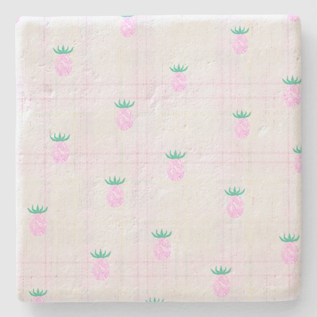 Porta-copo De Pedra Oásis de Abacaxi Fazenda (Frente)