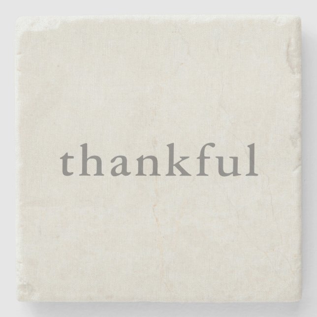 Porta-copo De Pedra Obrigado (Frente)