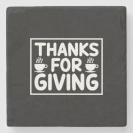 Porta-copo De Pedra Obrigados De Café Para Dar