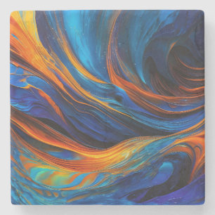 Porta-copo De Pedra Ocean Lava "Astralswirl"