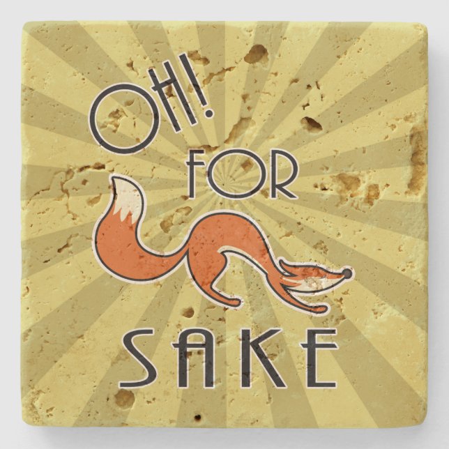 Porta-copo De Pedra Oh Para A Fox Sake Stone Porta copos (Frente)