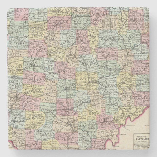 Porta-copo De Pedra Ohio 6 (Frente)