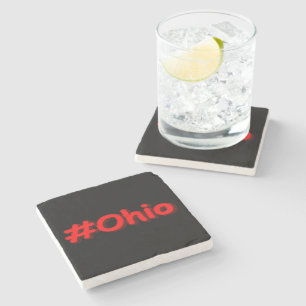 Porta-copo De Pedra "#Ohio" Design. Comprar Agora