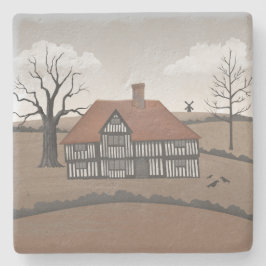 Porta-copo De Pedra Old Crow Manor