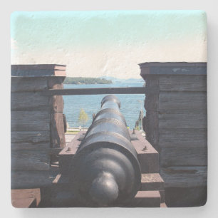 Porta-copo De Pedra Olhando para baixo o barril
