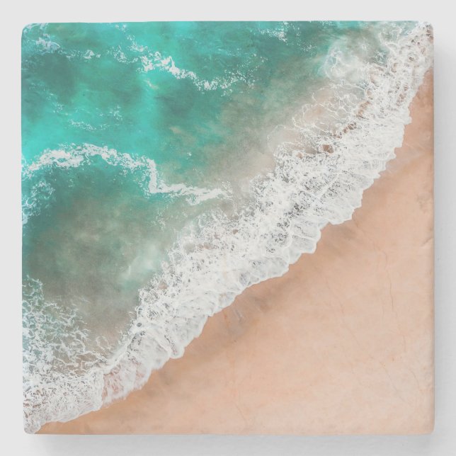 Porta-copo De Pedra Ondas em Sandy Beach (Frente)
