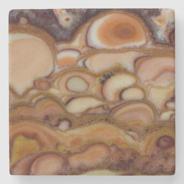 Porta-copo De Pedra Onyx com Manchas Castanhas (Frente)