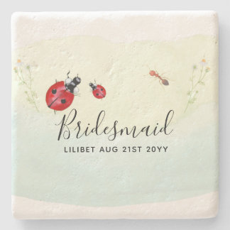 Porta-copo De Pedra Orçamento Bridesmaid Bridal Party Gifs LADYBUGS