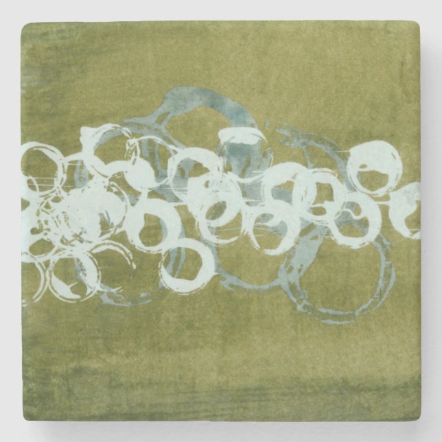 Porta-copo De Pedra Orcas Verdes I (Frente)