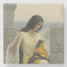 Porta-copo De Pedra Ordenando o Sinalizador Padrão (Mulher Medieval)